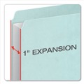 File Folders | Pendaflex 9200T 1/3 1 in. Expansion Assorted 1/3-Cut Tabs Letter Size Pressboard Expanding File Folders - Blue (25/Box) image number 2