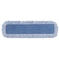 Mops | Rubbermaid Commercial FGQ41600BL00 Nylon/Polyester Microfiber 18 in. High Absorbency Mop Pad - Blue (6/Carton) image number 0