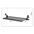 Mouse Pads & Wrist Support | Kantek KT175 26.8 in. x 11.1 in. Desk Clamp Five-Position Tilting Keyboard Tray - Black image number 2