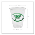  | Eco-Products EP-CC12-GS 12 oz. GreenStripe Renewable and Compostable Cold Cups - Clear (1000/Carton) image number 5