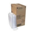 Food Trays, Containers, and Lids | Pactiv Corp. YCI821600000 SENSATION SmartLock 5.74 x 5.95 x 3.1 Plastic Hinged Lid Container - Clear (500/Carton) image number 2