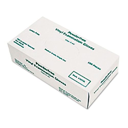 Disposable Gloves | MCR Safety 5010L 5 mil Medical Grade Disposable Vinyl Gloves - Large, White (100/Box) image number 0