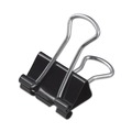 Binding Spines & Combs | Universal UNV10200VP Binder Clips in Zip-Seal Bag - Small, Black/Silver (144/Pack) image number 2
