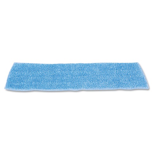 Mops | Rubbermaid Commercial FGQ40900BL00 18 in. Economy Microfiber Wet Mopping Pad - Blue image number 0