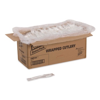 Dixie FMP23C Mediumweight Polypropylene Fork Cutlery - White (1000/Carton)