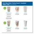 Coffee | Dixie 5356CD 16 oz. PerfecTouch Coffee Haze Design Paper Hot Cups (50/Pack) image number 3