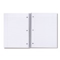 Just Launched | Universal UNV66400 11 in. x 8.5 in. 3-Subject Medium/College Rule Wirebound Notebook - Black Cover image number 1
