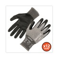 Cleaning Gloves | Ergodyne 10303 ProFlex 7072 ANSI A7 Nitrile-Coated CR Gloves, Gray, Medium, 12 Pairs/Pack image number 1