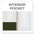 Notebooks & Pads | Ampad 20-801R (100) 7 in. x 5 in. Sheets 1-Subject Medium/College Rule Gold Fibre Personal Notebooks - Classic Green Cover image number 5