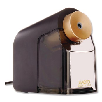 PRODUCTS | X-ACTO 1606X 4 in. x 8 in. x 7.5 in. AC-Powered Mighty Pro Electric Pencil Sharpener - Black/Gold/Smoke