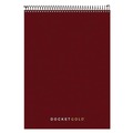 Notebooks & Pads | TOPS 63753 (70) White 8.5 in. x 11.75 in. Sheets Project-Management Format Medium/College Rule Docket Gold Planner Pad - Black Cover image number 0