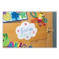 Project & Display Boards | Pacon PAC9014 7 in. x 10 in. Self Stick Dry Erase Clouds - White Surface image number 4