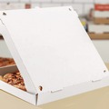 Food Trays, Containers, and Lids | Karat FP-PBF16W 16 in. x 16 in. x 1.97 in. Corrugated Paper Boxes - White/Brown (50/Bundle) image number 7