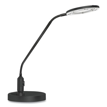 OFFICE LIGHTING | Alera ALELEDM765B 6.88 in. x 16.63 in. x 16.75 in. Clamp-On 3  Diopter LED Desktop Magnifier - Black