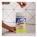Hand Wipes | LYSOL Brand 19200-84251 7 in. x 7.25 in. 1-Ply Disinfecting Wipes - Lemon and Lime Blossom/White (2/Carton) image number 2
