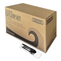 Cutlery | Boardwalk BWK3KITBLPS 3-Piece Polystyrene Fork/Knife/Teaspoon Cutlery Kit - Black (250/Carton) image number 0