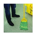 | Boardwalk BWK501GN 5 in. Headband Super Loop Cotton/Synthetic Fiber Wet Mop Head - Small, Green (12/Carton) image number 3