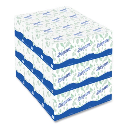  | Surpass 21320 2-Ply Pop-Up Box Facial Tissue for Business - White (110/Box, 36 Boxes/Carton) image number 0