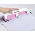 Staple Punches | PaperPro 2188 12-Sheet Capacity EZ Squeeze Incourage 3-Hole Punch - Pink image number 2