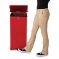 Trash & Waste Bins | Rubbermaid Commercial FGST24EPLRD 13 gal. Defenders Heavy-Duty Steel Step Can - Red image number 3
