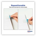 Dividers & Tabs | Avery 74760 Ultra Tabs 1 in. x 1.5 in. 1/5-Cut Repositionable Mini Tabs - Assorted (40/Pack) image number 8