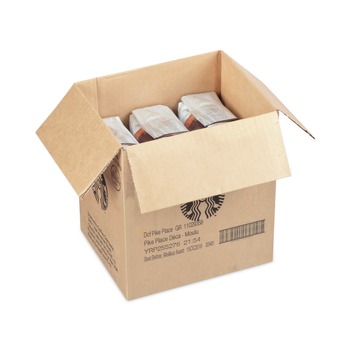 Starbucks 12411962 1 lb Bag Coffee - Pike Place Decaf (6/Carton)