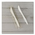 Cutlery | Boardwalk BWKKNIFEMWPPIW 5.86 in. Mediumweight Wrapped Polypropylene Plastic Knife Cutlery - White (1000/Carton) image number 5
