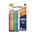 Pens | Paper Mate 2173765 0.7 mm Medium InkJoy Gel Bright Retractable Pen - Assorted Ink/Barrel Colors (6/Pack) image number 0