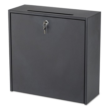 MAILING PACKING AND SHIPPING | Safco 4259BL 18 in. x 7 in. x 18 in. Wall-Mountable Interoffice Mailbox - Black