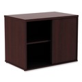 Office Filing Cabinets & Shelves | Alera ALELS593020MY Open Office Desk Series 29.5w x 19.13d x 22.78h Low Storage Cabinet Credenza - Mahogany image number 0