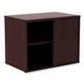 Office Filing Cabinets & Shelves | Alera ALELS593020MY 29.5 in. x 19.13 in. x 22.78 in. Open Office Low Storage Cabinet Credenza - Mahogany image number 0