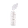 Food Trays, Containers, and Lids | SOLO CH32A-4000 4.6 in. Diameter x 0.7 in. H Vented Paper Lids for 32 oz. Food Containers - White (500/Carton) image number 2