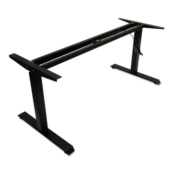 Alera ALEHTPN1B 59.06 in. x 28.35 in. x 26.18 in. to 39.57 in. AdaptivErgo Sit-Stand Pneumatic Height-Adjustable Table Base - Black