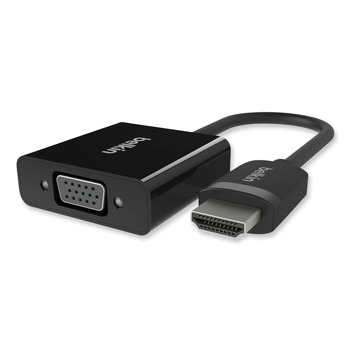 PRODUCTS | Belkin F2CD058 5 in. HDMI to VGA plus 3.5 mm Audio Adapter - Black
