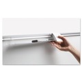 White Boards | MasterVision MA2794830 72 in. x 48 in. Ruled Magnetic Dry Erase Planning Board - White Lacquered Steel Surface, Silver Aluminum Frame image number 3