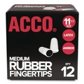 Just Launched | Swingline S7054035C Rubber Finger Tips - 11 1/2 (Medium), Amber (1 Dozen) image number 0