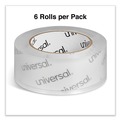 Tapes | Universal UNV53200 3 in. Core 1.88 in. x 110 Yards Deluxe General-Purpose Acrylic Box Sealing Tape - Clear (6/Pack) image number 3