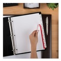Dividers & Tabs | Avery 11491 11 in. x 8.5 in. 8-Tab Big Tab Clear Label Dividers - White Tabs/White (1-Set) image number 1