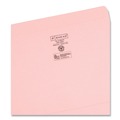 File Folders | Smead 12610 0.75 in. Expansion Reinforced Top Tab Colored File Folders - Letter Size/Pink (100/Box) image number 2