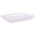 Food Trays, Containers, and Lids | Carlisle 1062007 18 in. x 26 in. x 3.5 in. 5 gal. StorPlus Polycarbonate Food Storage Container - Clear image number 3