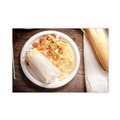Bowls and Plates | Pactiv Corp. PSP10EC EarthChoice Pressware 10 in. Diameter Plate Paper Compostable Dinnerware - White (300/Carton) image number 2