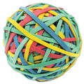 Rubber Bands | Universal UNV00460 3 in. Diameter Size 32 Rubber Band Ball - Assorted Colors image number 0