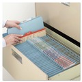 File Folders | Smead 14081 6 SafeSHIELD Fasteners 2 Dividers Letter Size 6-Section Pressboard Top Tab Pocket Classification Folders - Blue (10/Box) image number 3