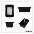 Boxes & Bins | Storex 62466E05C Cubby Bin, Neutral Tones 1.8 gal, 7.8-in x 12.09-in x 5.18-in, Black, 5/Pack image number 7