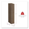 Office Filing Cabinets & Shelves | Alera VA621224WA 11.88 in. x 22.78 in. x 65 in. Valencia Series Wardrobe - Modern Walnut image number 4