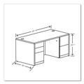 Office & Office Supplies | HON H105892.PINCPINC 10500 Series 60 in. x 30 in. x 29.5 in. Double Pedestal Desk with Full Pedestals - Pinnacle image number 3