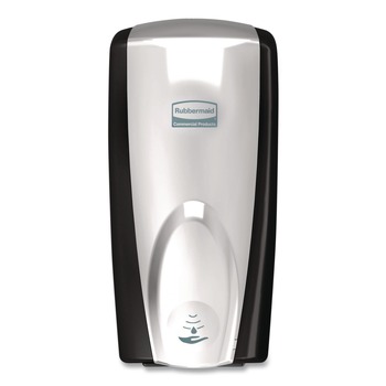 Rubbermaid Commercial FG750411 AutoFoam 1100 ml 5.2 in. x 5.25 in. x 10.9 in. Touch-Free Dispenser - Black/Chrome