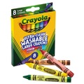 Arts & Crafts Supplies | Crayola 523280 Ultra-Clean Washable Crayons - Large (8/Box) image number 2