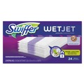  | Swiffer 08443 WetJet 11.3 in. x 5.4 in. System Cloth Refills - White (24-Piece/Box, 4 Boxes/Carton) image number 1