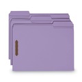 File Folders | Smead 12440 0.75 in. Expansion Top Tab Colored Fastener Folders - Lavender Exterior/Letter Size (50/Box) image number 0